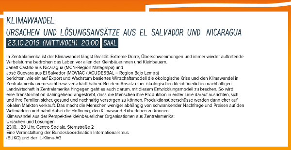 Klimawandel. Ursachen und Lösungsansätze aus El Salvador und Nicaragua